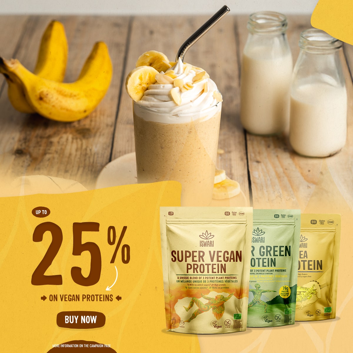 Up to 25% OFF: Vegan Proteins